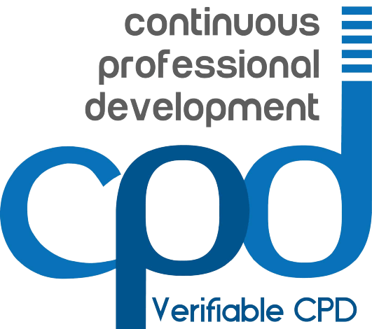 Continuous Professional Development logo indicating verifiable CPD accreditation for first aid training courses.