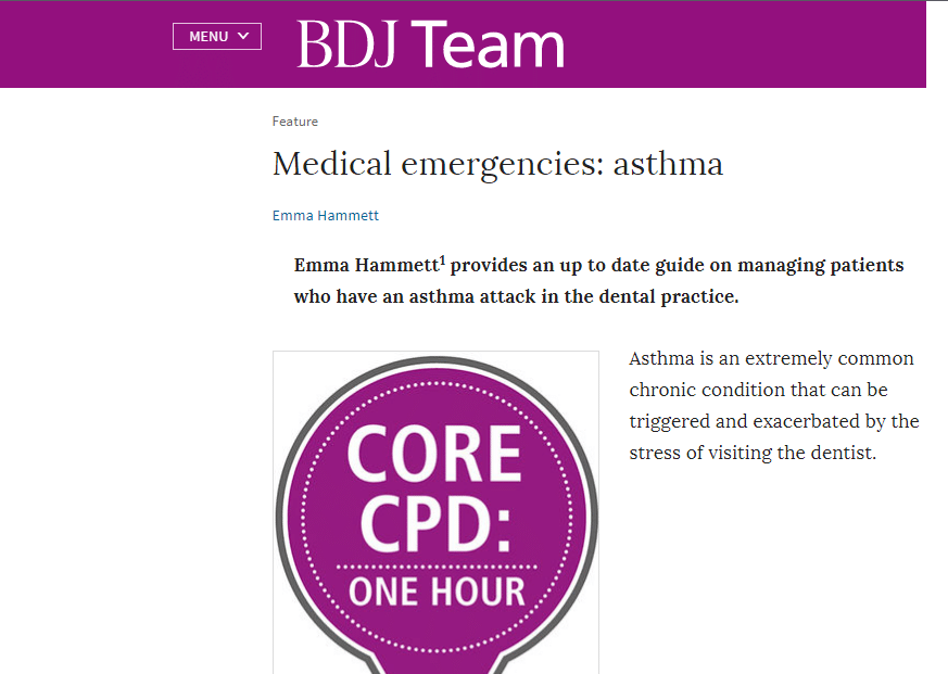 bdj-cropped Supporting Pupils at School with Medical Conditions