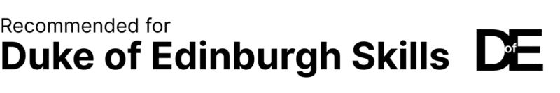 Recommended for Duke of Edinburgh Skills. Duke of Edinburgh’s Award logo on the right.