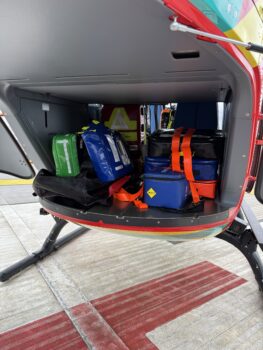 Inside the air ambulance